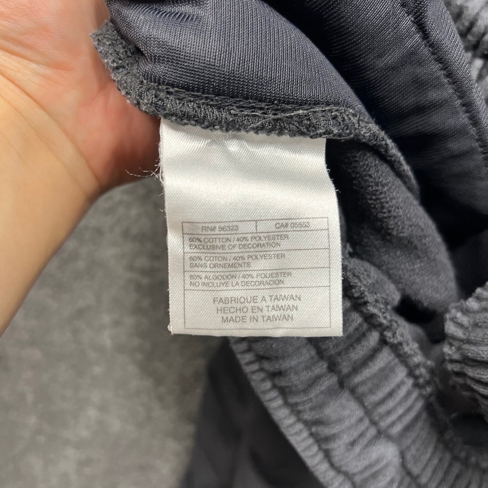 Jordan Sweatpants Mens Medium Gray Jumpman Fleece Joggers Snap Athletic Pants - Picture 9 of 16